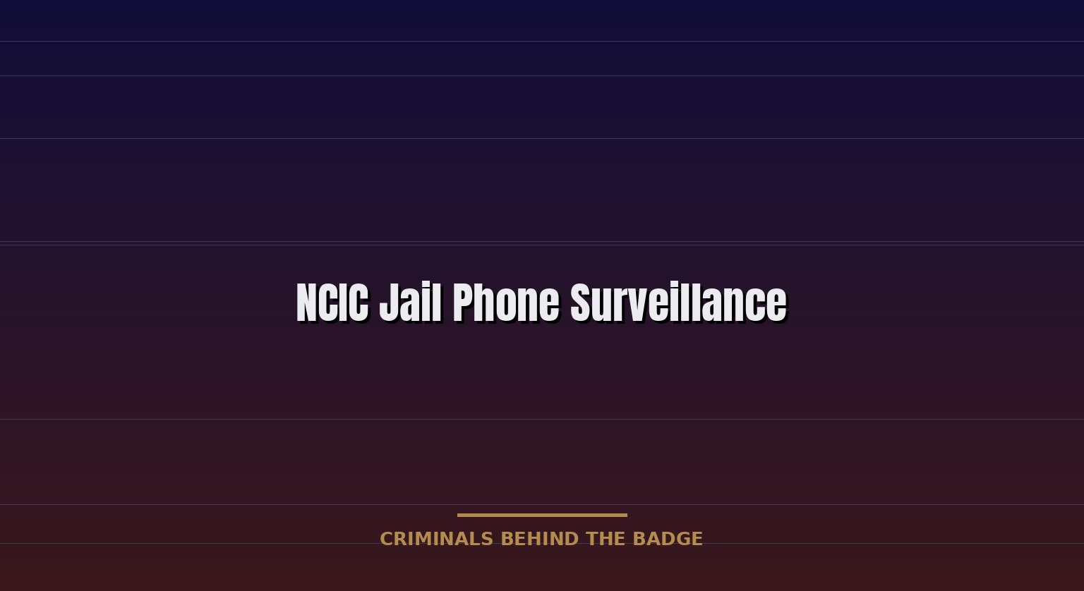 NCIC Jail Phone Surveillance: Consent and Legal Risks
